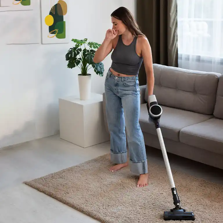 1. Regular Vacuuming to clean pet smell from carpet